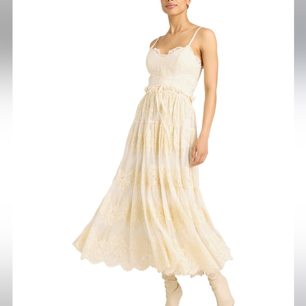 NWT Cinq à Sept Lana Lace Midi Dress